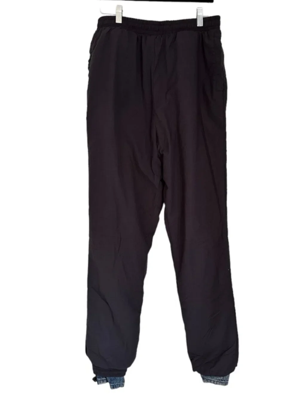 Y Project Navy Denim Cuff Track Pants Size XS